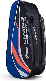 - Li-Ning Panther Double Zipper Polyester Badminton Kit Bag | Stash Pocket | Ample Storage | Unisex - Men, Boys, Girls, Women