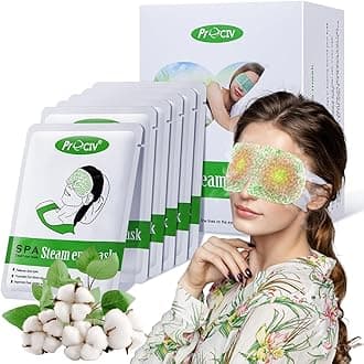 16 Packs Steam Eye Mask,Warm Eye Compress for Dry Eyes Sleep Mask,Hot Auto Heated Eye Masks Relaxing Items for Women Moist Heat for Eyes Soothing Eye Fatigue,Disposable EyeMask for SPA Essentials