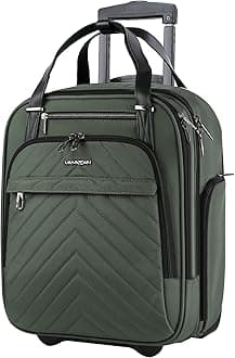 Carry On Underseat Multi-functional, 16-inch Underseater Lightweight Overnight Suitcase for Men Women