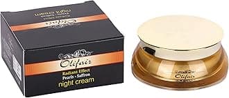 Olifair Pearls Saffron Night Cream for Men and Women,Skin Whitening and Dark Spot Removal-25 g (Pack of 1)