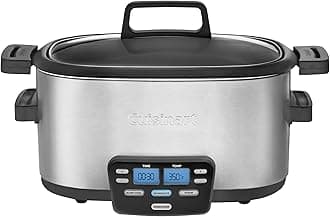 3-In-1 Cook Central 6-Quart Multi-Cooker: Slow Cooker, Brown/Saute, Steamer, MSC-600 NAS, Silver