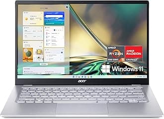 acer Swift 3 SF314-44-R3ZM Laptop | 14" Full HD IPS | 100% sRGB | AMD Ryzen 5 5625U Hexa-Core Processor | AMD Radeon Graphics | 16GB LPDDR4X | 512GB SSD | Wi-Fi 6E | Backlit Keyboard | Windows 11