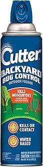 Cutter Backyard Bug Control Outdoor Fogger, Kills Mosquitos, Gnats & Flies, Perfect for Backyards, Decks, Patios, 16 Ounce For Insects