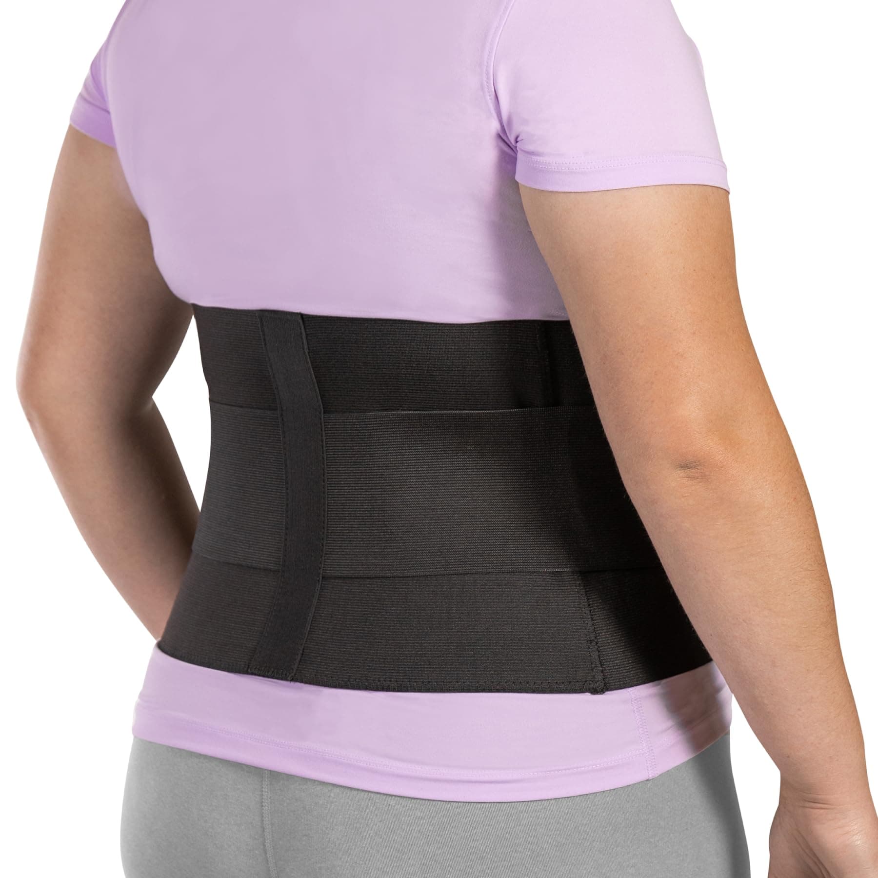 Plus Size Low Back Brace - Compression Lower Back Support Belt for Sciatica, Heavy Lifting at Work, Herniated Disc, Workouts, Sleeping, Lumbar Support, Back Pain in Women and Men (2XL)