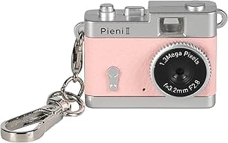 【Amazon.co.jp Exclusive】Kenko (Kenko) Digital Toy Camera Pieni II Peach Keychain Set 1.31 MP Photo & Video Function microSD Card Slot 144336
