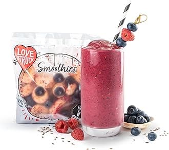 Love StruckSmoothie Bundle, Blueberry Thrill, Pack of 20 Frozen Fruit Sachets, Simply blend with juice or water for the perfect smoothie every time. High fibre, low fat. Good Mood Food.…