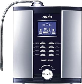 AlkaViva Vesta H2 Alkaline Water Machine, Water Ionizer Machine for Home pH 3.5-11, Only EPA Lab Tested Ionized Water Machine, Fully Automatic, Easy to Install & Use