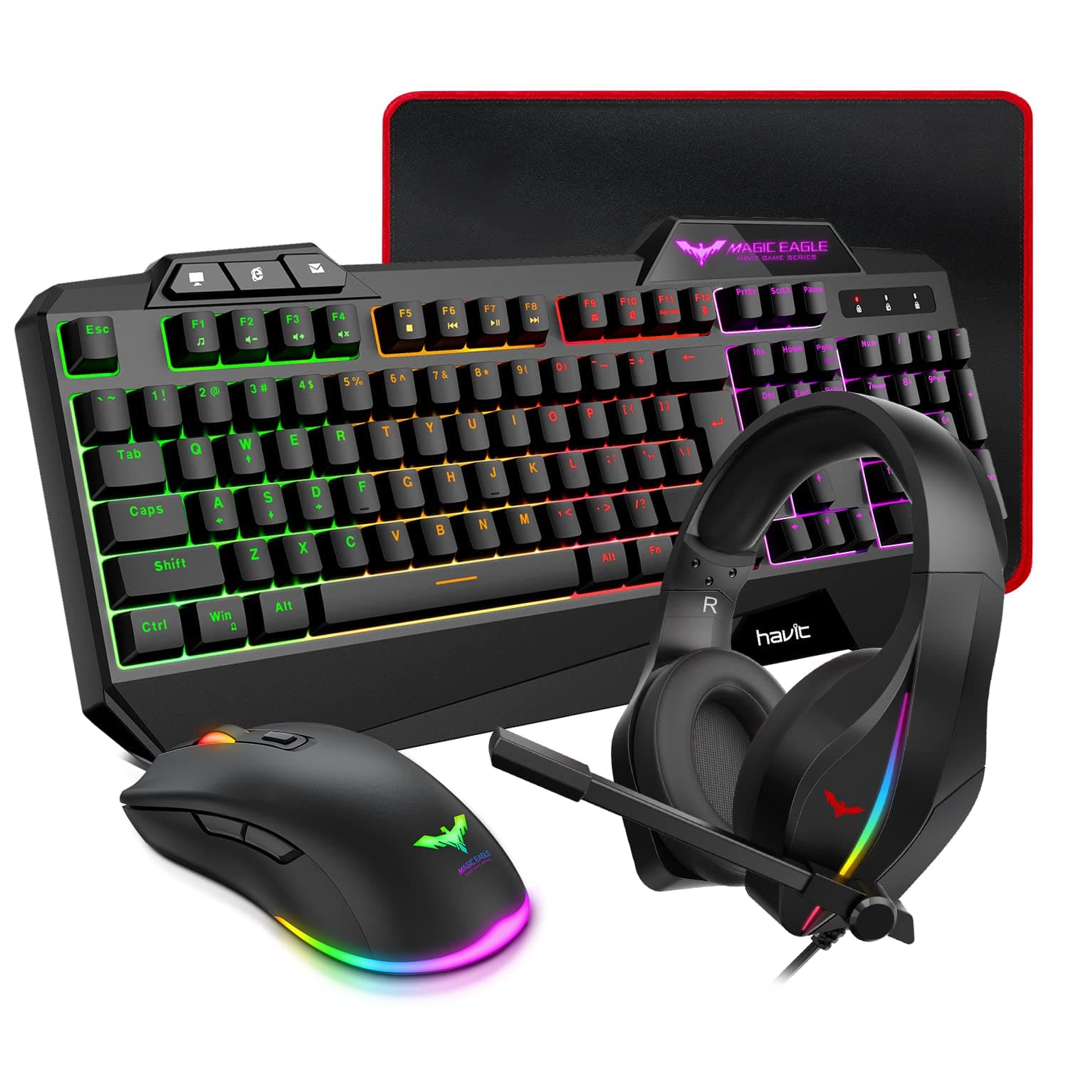 KB392L Keyboard Mouse Headset Mousepad