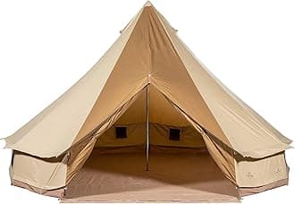 TETON Sports Sierra Canvas Tent; Waterproof Bell Tent for Family Camping in All Seasons