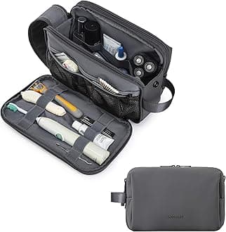 Skin L59 Travel Toiletry Bag for Men Women, Grey, Water-Resistant, Unisex-Adult, TSA-Approved, Cosmetic Case, Travel Accessory