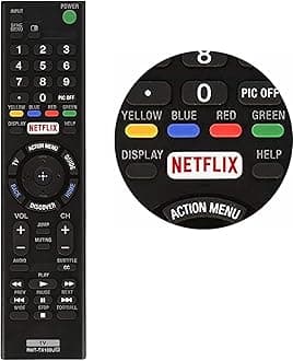 UBay RMT-TX100U Remote Control Replacement for Sony TV RMT-TX100U/ RMT-TX102U/ RMT-TX200U/ RMT-TX300U