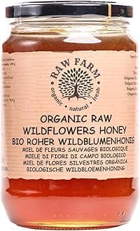 Raw Farm - Organic Raw Wildflowers Honey 900 g – Single Sourced, Pure and Natural, Directly from the RAW FARM Beekeepers
