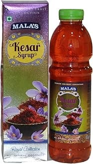 Mala's Kesar Syrup, 750 Millilitre, Liquid, Vegetarian