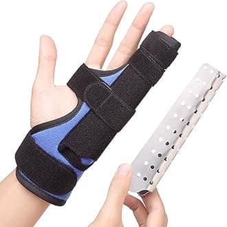 Pinky & Ring Finger Splint for Straightening, Metacarpal Splint, Boxer Fracture Finger Brace, Hand Brace with Finger Support for Dislocated, Broken Joint and Mallet Finger, Fits for Men and Women
