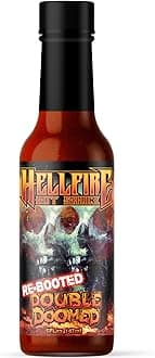 Hellfire Hot Sauce Double Doomed Rebooted- The Worlds Hottest Hot Sauce - Double Doomed spiked with double the amount of 6.66 million shu natural pepper extract as doomed!