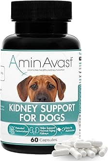Dog Kidney Supplement - Supports Natural Kidney Function - Promotes Health & Vitality of Aging Kidneys - Pet-Friendly, 1000mg, 60 Capsules.