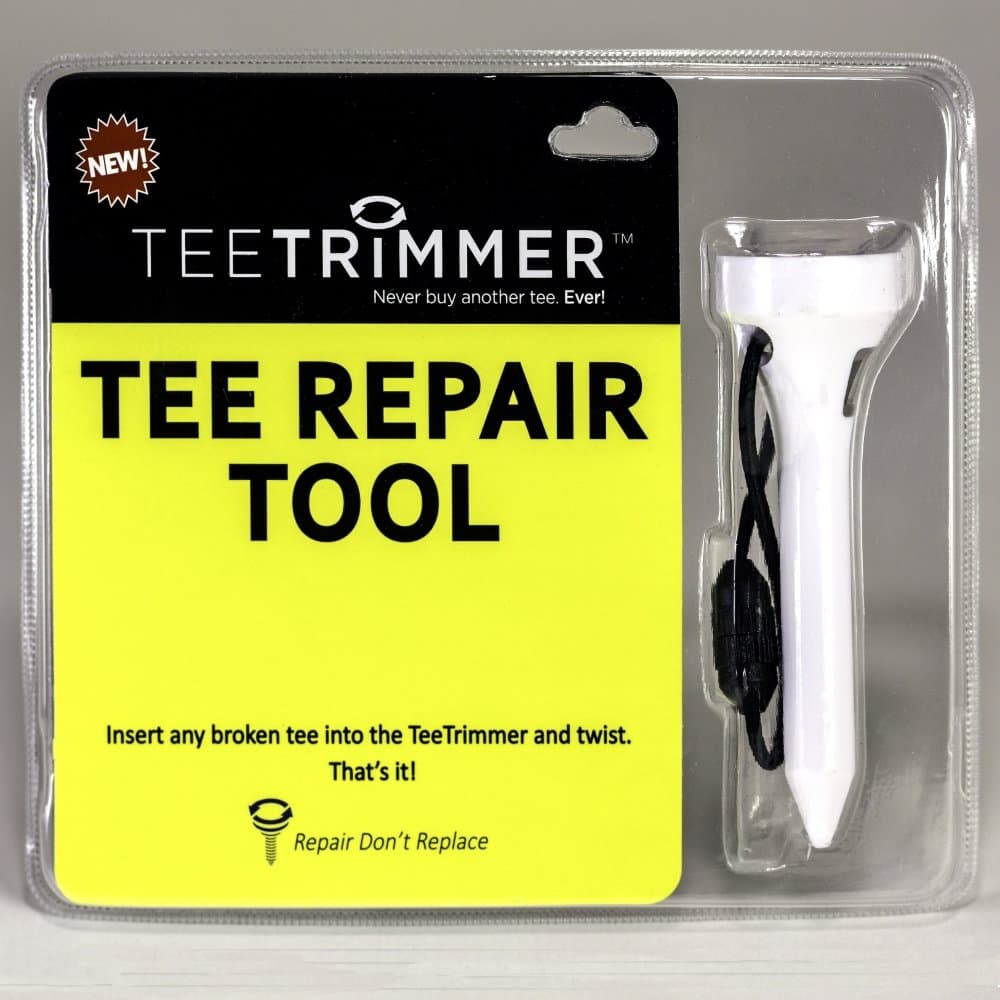 Broken Golf Tee Solution | Tee Repair Tool Easily Sharpens Broken Wood & Plastic Tees | Great Accessory for Golf Bag | Excellent Gift for Golfers
