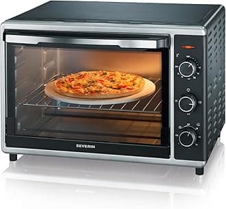 Severin Mini electric oven with hot air function and with 1800 W of power 2058, black