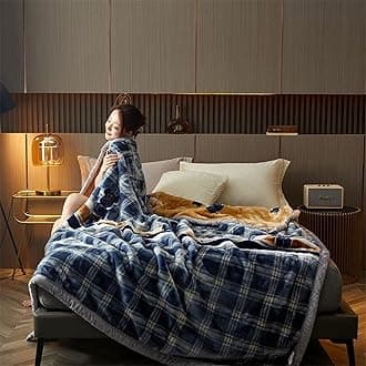 LGYKUMEG Heavy blankets for winter,korean blanket King Size,Super soft 2 Ply Reversible Blanket Thick Heavy Faux Fur King size Mink Throw Bed Blanket,Space Bear,150x200cm