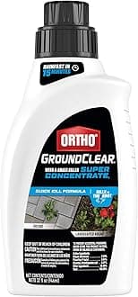 Ortho GroundClear Weed and Grass Killer Super Concentrate1 - Weed Killer Concentrate, Kills Crabgrass, Dandelion, Clover and More as Listed, 32 fl. oz.