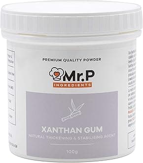 Mr.P Ingredients Xanthan Gum 100g Powder Thickener Stabiliser Ideal For Making Soups Sauces Gluten Free Baking Ice Cream VEGAN Vegetarian Gluten Free Halal Kosher Non-GMO (Recyclable Pot)