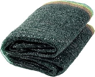Cool Area 55% 10x20ft Sunblock Shade Cloth Cover Mesh UV Resistant Net for Garden Flower Plant Greenhouse, Dark Green