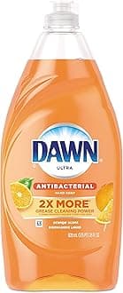 Dawn Ultra Antibacterial Hand Soap, Dishwashing Liquid Dish Soap Orange, 28 Fluid Ounce, Pack of 8