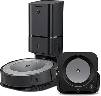 Roomba i3+ EVO (3550) Robot Vacuum and Braava Jet m6 (6113) Robot Mop Bundle - Wi-Fi Connected, Smart Mapping, Works with Alexa, Precision Jet Spray, Corners & Edges, Ideal for Multiple Rooms