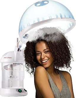 Hair Therapy 2-in-1 Hair Steamer & Facial Steamer for Hydration Deep Cleaning, Designed for Personal Care at Home or Spa & Salon, Moisturize Hair 6x More Effectively