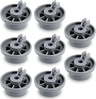 8 Packs 165314 Dishwasher Wheels Lower Rack Fit for Bo-sch,Dishwasher Wheels Replaces Dish Rack Part Number 420198 AP2802428 PS3439123 by AMI PARTS