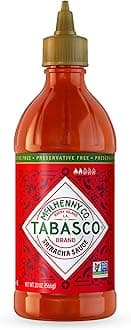 TABASCO Brand Sriracha Sauce, Medium Hot Sauce, Easy-to-Squeeze Bottle, Thai-Style with Louisiana Twist, Rich & Bold Flavor, Great on Stir-Fry, Teriyaki, & More, 20 Oz (Pack of 1)