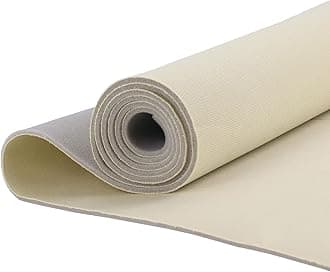 Kefly Beige Mesh Headliner Fabric 54" L × 60" W with Foam Backing, Auto Interior Roof Replacement Material for Car, SUV, Boat, Pickup, Truck, RV, Home Repair