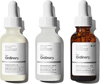 The OrdinaryMost Loved Collection For Even Skin Tone and Texture - Skin Care Bundle Set - Hyaluronic Acid 2% + B5, Niacinamide 10% + Zinc 1%, Ordinary Caffeine Solution 5% + EGCG