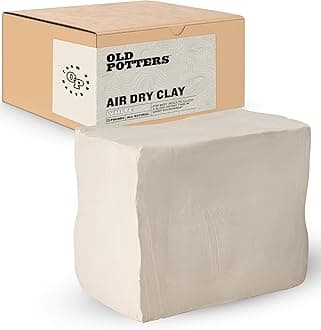Old Potters Air Dry Modeling Clay, 25 lbs, All Natural Modeling Clay. Ideal for Beginners and Advanced Sculptors. 25 lbs.