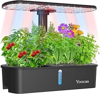 Yoocaa 12-Pod Hydroponics Growing System with LED Grow Light & Automatic Time...