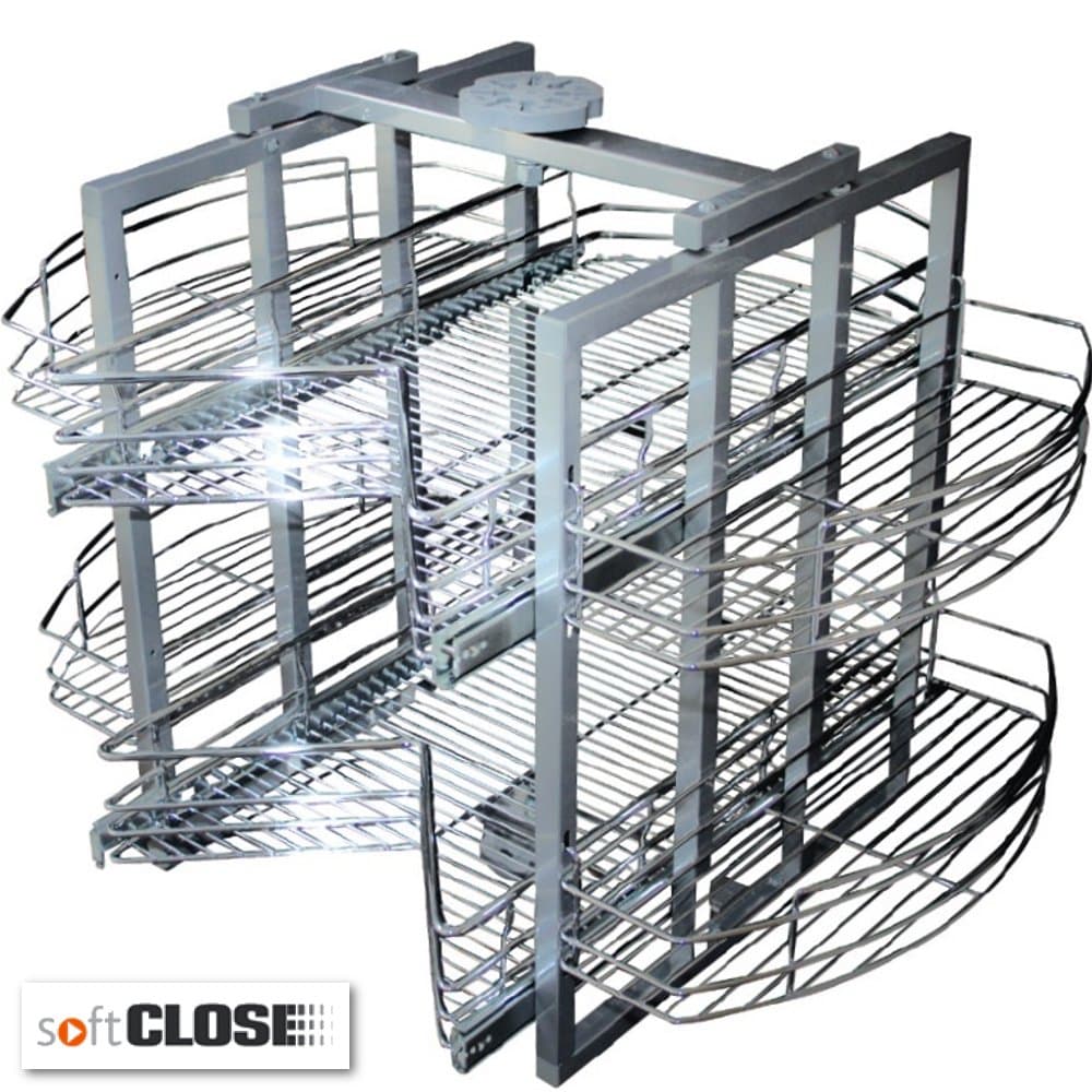 HILBRI Ultimate Pull Out Carousel Unit To Suit 900 x 900mm Cabinets