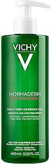 VICHY Normaderm Daily Acne Face Wash, Salicylic Acid Face Cleanser for Oily & Acne Prone Skin, Acne Cleanser that Clears Clogged Pores and Blackhead
