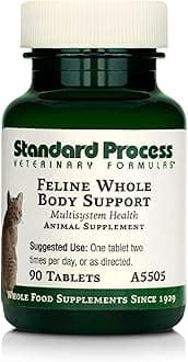 Feline Whole Body Support - Nutritional Cat Supplement for Multisystem Support - Feline Daily Maintenance Supplement - 90 Tablets