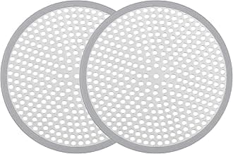 OhtomberShower Drain Hair Catcher - 2PCS 4.72” Shower Stall Sink Drain Cover Strainer, Stainless Steel Bathtub Hair Filter Trap Stopper, Bathroom Floor Screen Protector with Silicone Rim