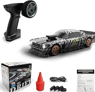 1/43 Mini RC Drift Car with Gyroscope, 2.4GHz 4WD Full Proportional High Speed Micro Hobby RC Cars with Lights Racing Tires, Fast Small Remote Control Car, Toy Model Gift for Adults Kids Boys Girls