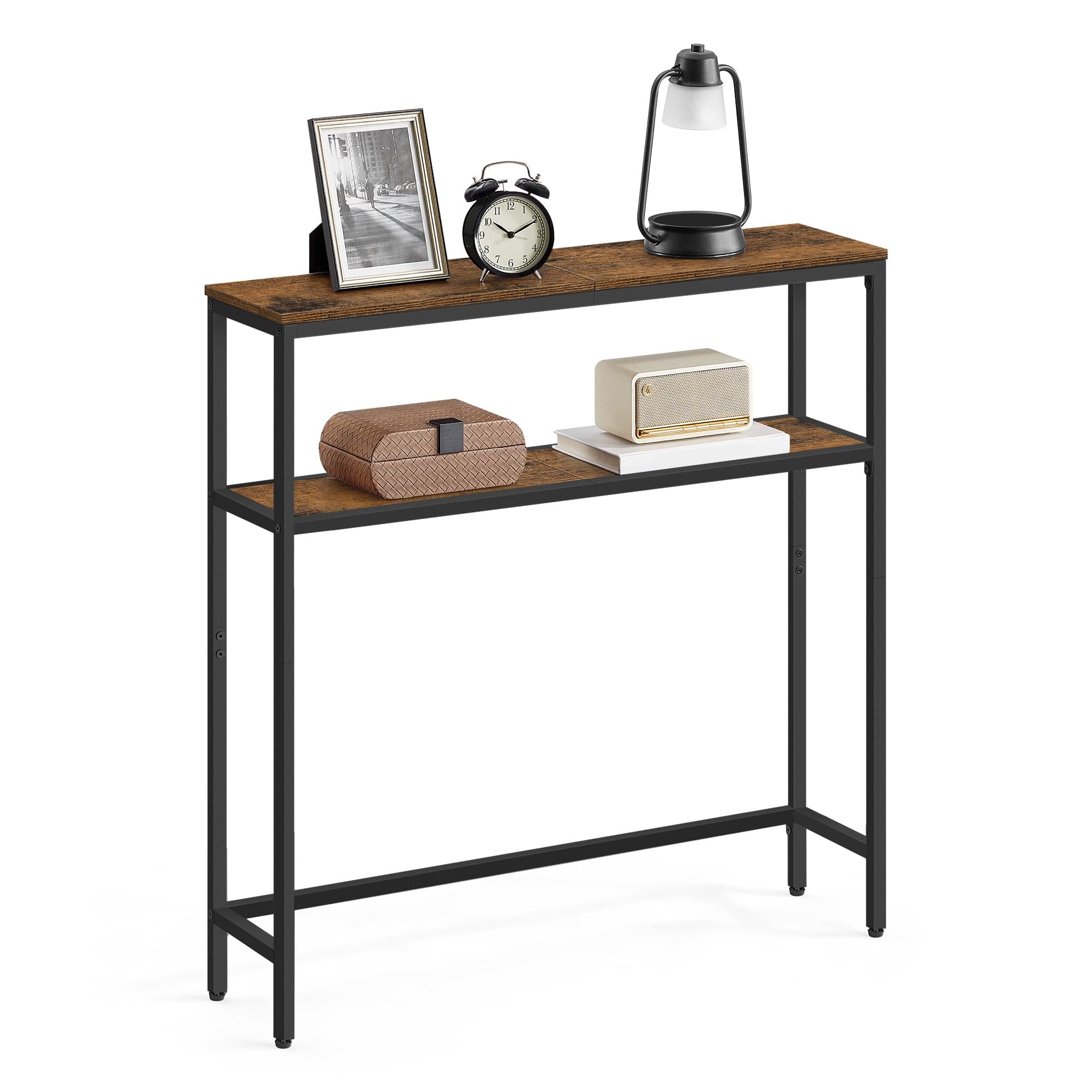 VASAGLE Console Table, Rustic Brown ULNT130K01