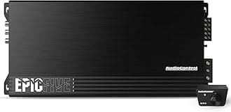 AudioControl EPICFIVE 1100W RMS 5-Channel Car Amplifier – High-Power Full-Range & Subwoofer Performance, Class-D, Low-Distortion Premium Mobile Audio Upgrade