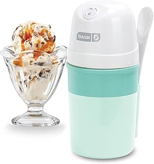 DASH My Pint Ice Cream Maker Machine (Aqua): Multi-Purpose Soft Serve Ice Cream Machine for Homemade Gelato, Sorbet, Frozen Yogurt, Includes Mixing Spoon, Easy to Clean and Store