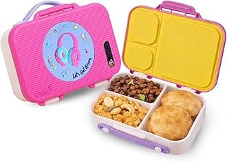- Munchbee Bento Lunch Box 1000ml | 1+1 Year Brand Warranty | Tiffin Box for School | Kanjak Gifts for Girls | BPA Free, Leakproof & Durable Bento Design | Miss Butters