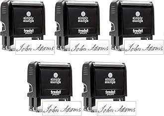 904 Custom Custom Signature Stamp - Personalized Insignia - Self-Inking - Medium, Black
