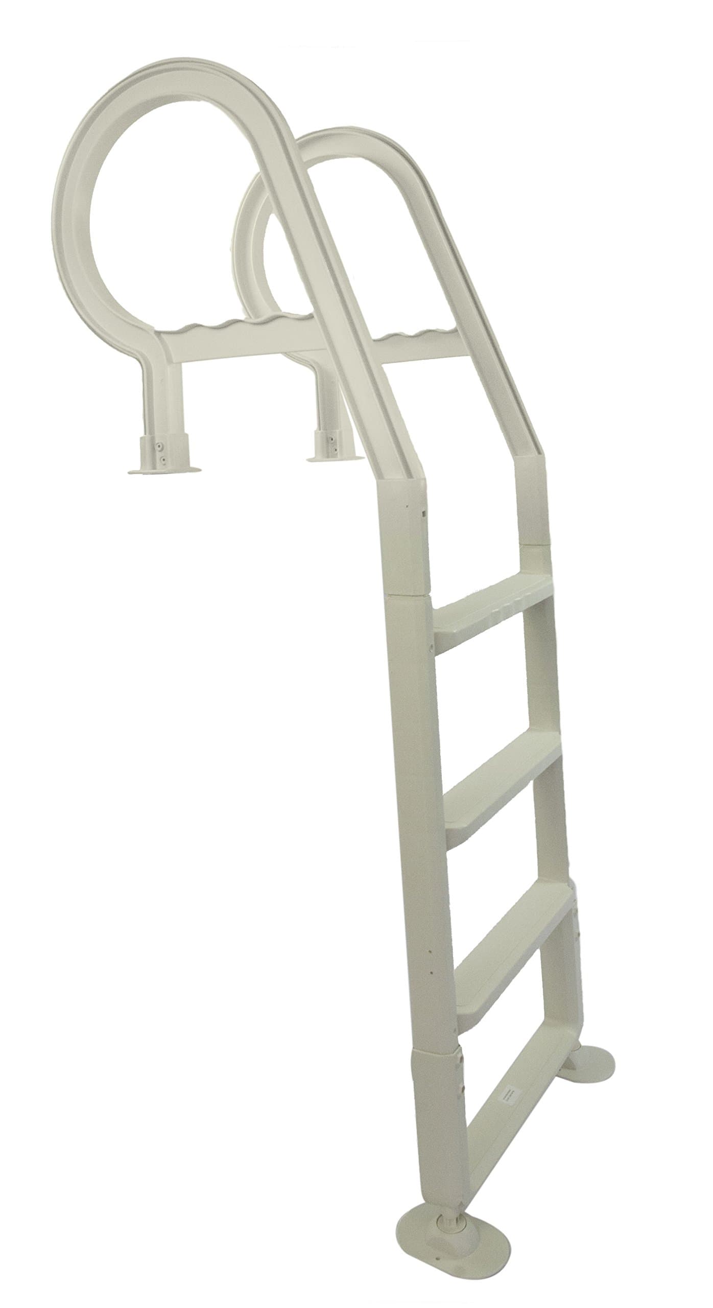 Champlain Plastics Above Ground Pool Deck Ladder Adjustable Upto 54". Made is USA