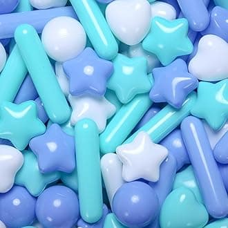 STARBOLO Ball Pit Balls for Toddlers - Macaron Ball Pit Balls Crush Proof Plastic Toy Balls for Toddlers Ball Pits, Ball Pit Play Tent, Baby Pool Water Toys,150pcs(Blue,Green,White)