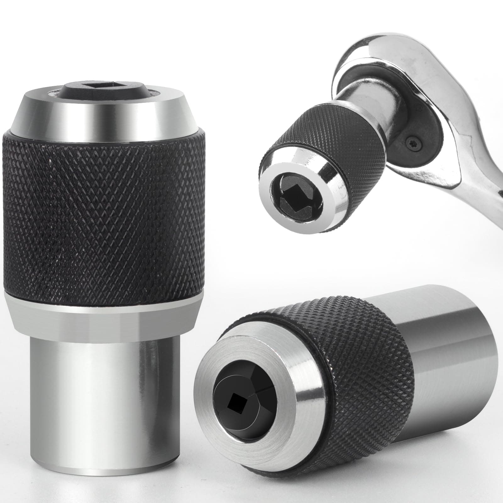 MABLEVI Tap Socket Set, 2 PCS Adjustable Tap Extractor Tool for Taps,Reamers,Screw Extractors