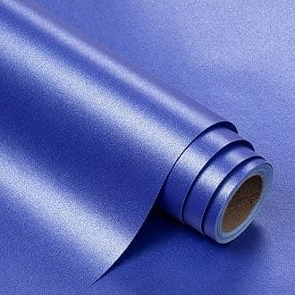 WRAPAHOLIC Royal Blue Pearl Glossy Gift Wrapping Paper,Solid Color Matte Wrapping Paper - Perfect for Birthday,Baby Shower,Christmas,Wedding,Valentine's Day,Party - 17in x 32.8ft Roll, 46 Sq. Ft