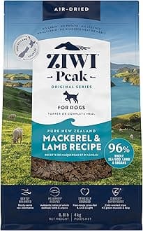 ZIWI Peak Air-Dried Dog Food – All Natural, High Protein, Grain Free and Limited Ingredient with Superfoods (Mackerel and Lamb, 8.8 lb)